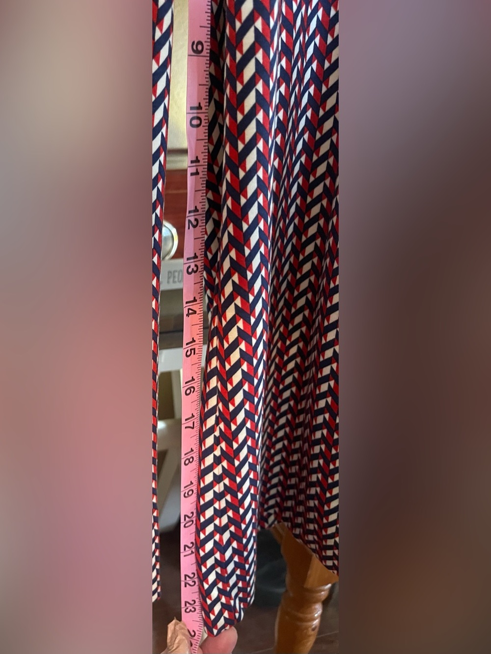 Cabi Women's Red Patterned Wide-Leg Pants - Picture 4 of 4